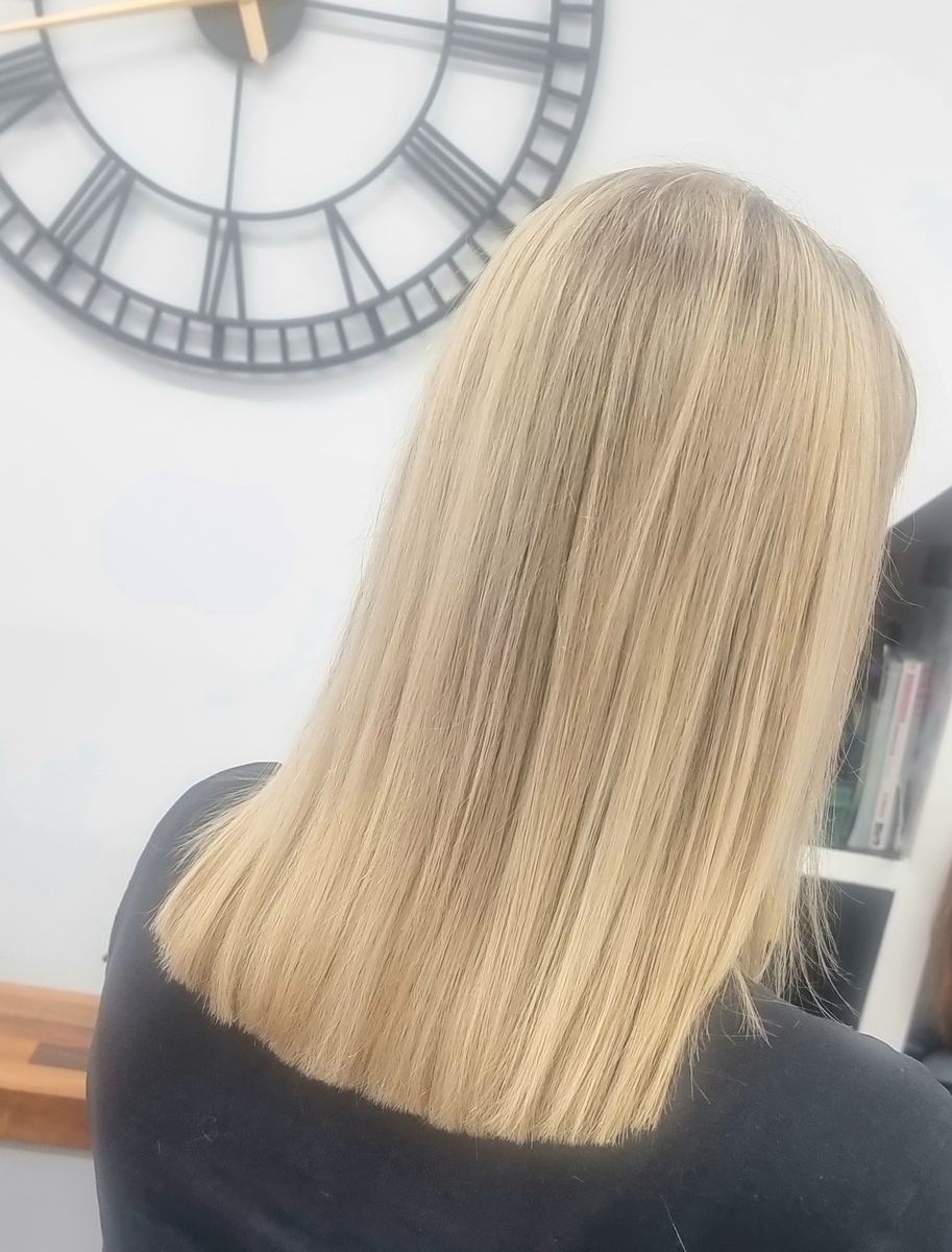 Blonde cut and finish at Helen Griffin Hair & Nails